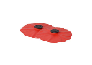 Charles Viancin Floral Poppy Drink Covers 10 cm | 4 Inch Set of 2