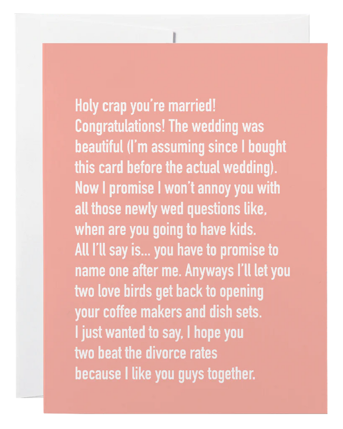Classy Cards Greeting Card, Wedding Chatty Cathy