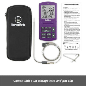 ThermoWorks ChefAlarm® Cooking Alarm Thermometer & Timer, Green