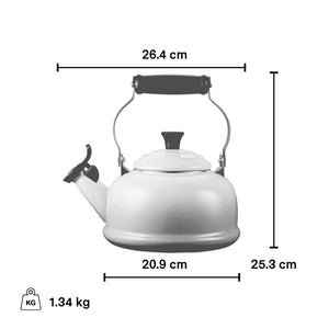 Le Creuset Classic Whistling Kettle, Meringue