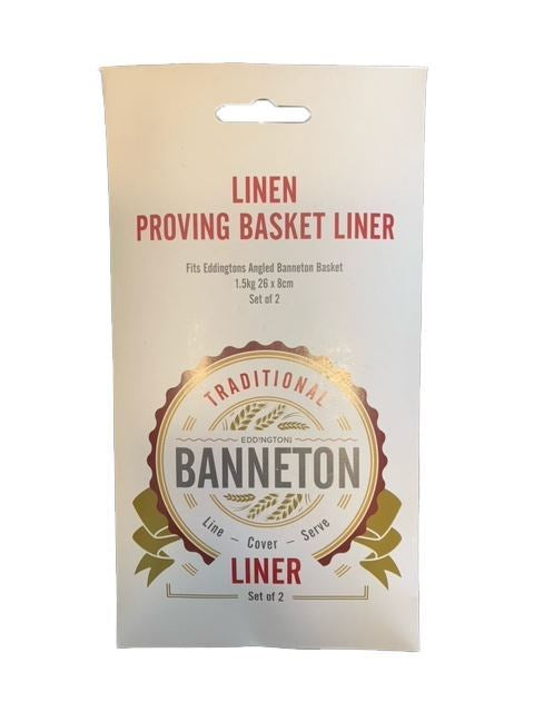 Banneton Linen Proving Basket Angled Liner Set of 2 (Fits Angled EDD70102)