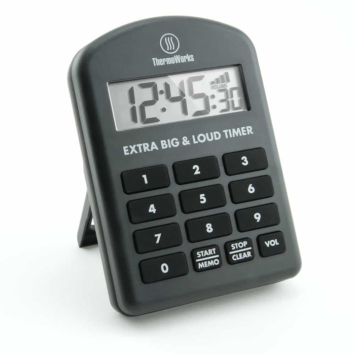ThermoWorks Extra Big & Loud Timer, Charcoal