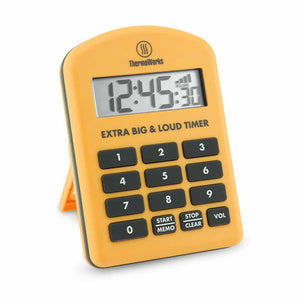 ThermoWorks Extra Big & Loud Timer, Yellow
