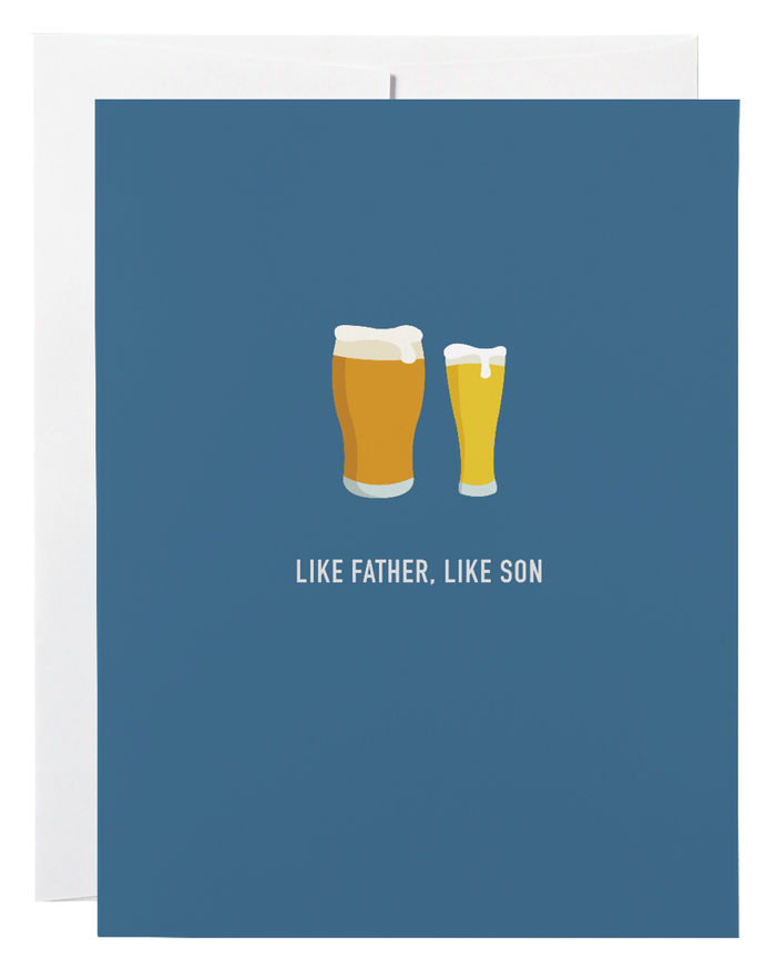 Classy Cards Greeting Card, Like Father Like Son