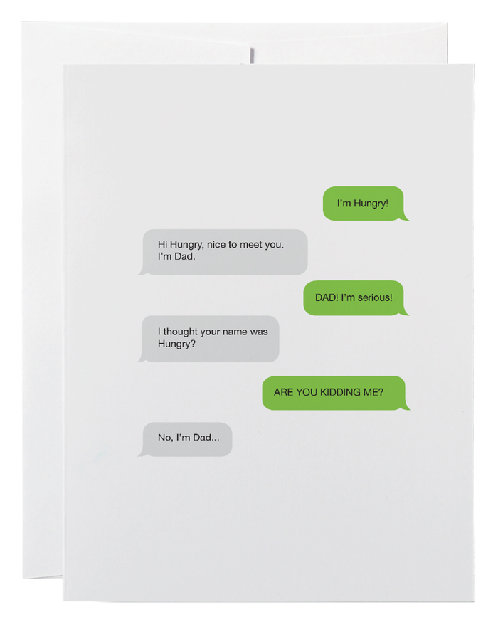 Classy Cards Greeting Card,  Dad Text