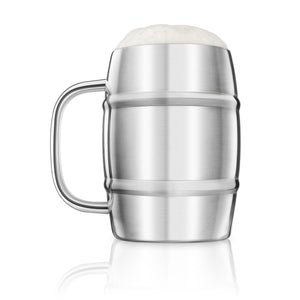 Final Touch Double-Wall Beer Keg Mug