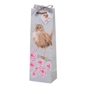 Wrendale Designs Bottle Gift Bag, 'Garden Birds'