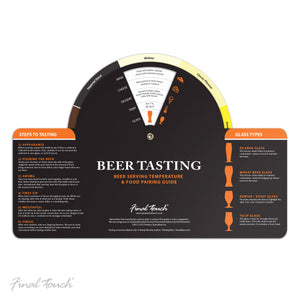 Final Touch Beer Tasting Paddle Set 6pc
