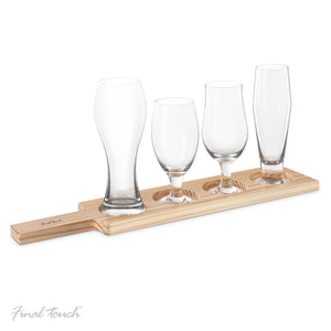 Final Touch Beer Tasting Paddle Set 6pc