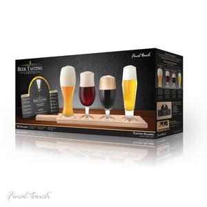 Final Touch Beer Tasting Paddle Set 6pc