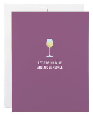 Classy Cards Greeting Card, Judge People