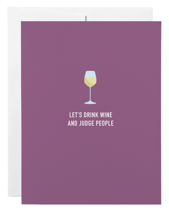 Classy Cards Greeting Card, Judge People