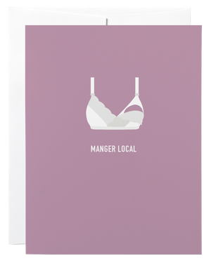 Classy Cards Greeting Card (French), Eat Local