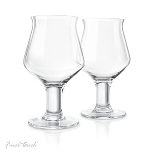 Final Touch Hard Cider Glasses Set of 2