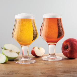 Final Touch Hard Cider Glasses Set of 2