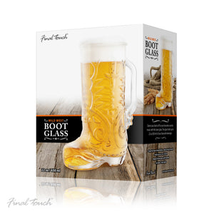 Final Touch Wild West Boot Beer Glass