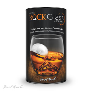 Final Touch "On The Rock" Glass with Ice Ball Mold