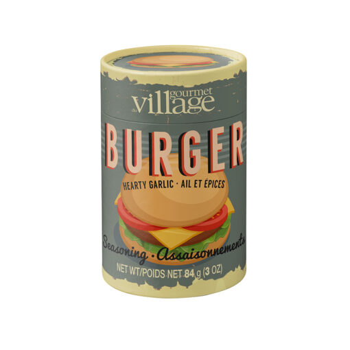 Gourmet Village Hearty Garlic Burger Seasoning Canister