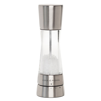 Cole & Mason Derwent Stainless Steel Salt Mill 7.5 Inch