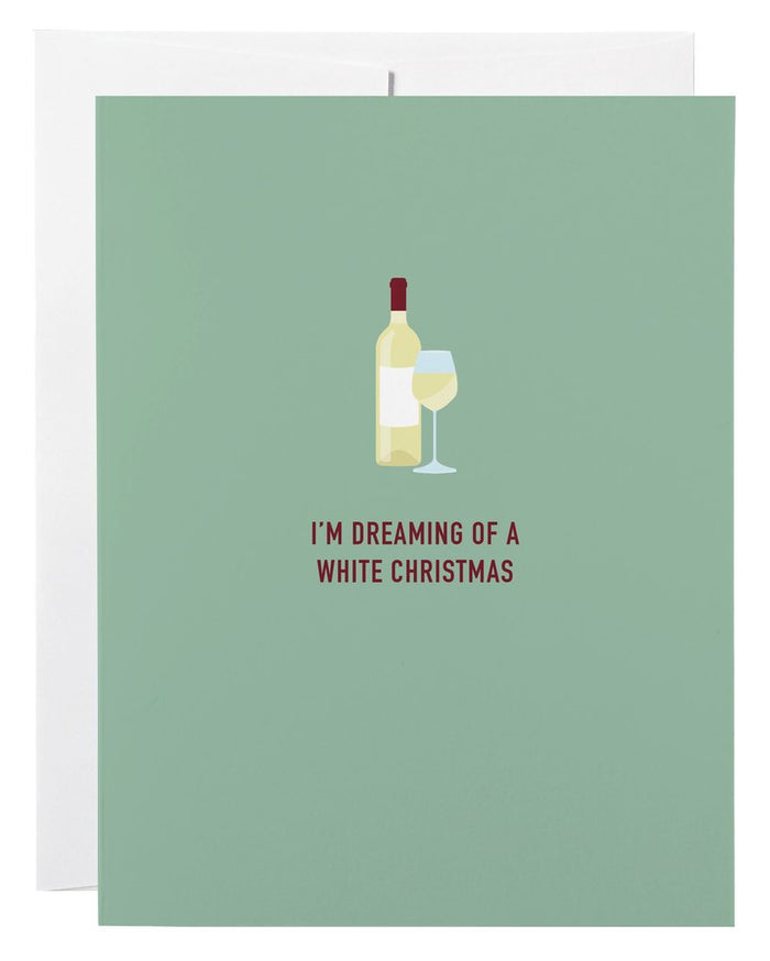 Classy Cards Greeting Card, White Christmas