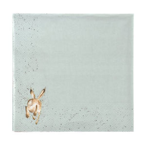 Wrendale Designs Luncheon Paper Napkin, 'The Hare and the Bee'