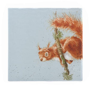 Wrendale Designs Luncheon Paper Napkin, 'The Acrobat' Squirrel