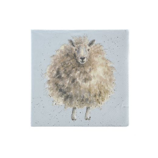 Wrendale Designs Cocktail Paper Napkins, 'The Woolly Jumper' Sheep