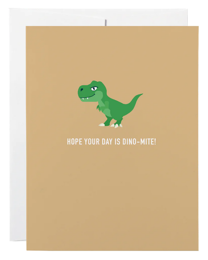 Classy Cards Greeting Card, Dino-Mite
