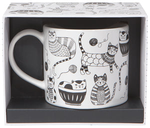 Danica Jubilee Mug in Box, Purr Party Cats
