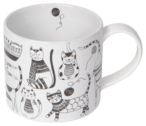 Danica Jubilee Mug in Box, Purr Party Cats