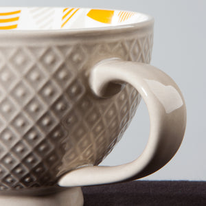 Danica Now Designs Stamped Latte Mug 14oz, Taupe