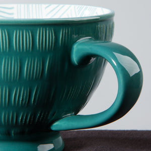 Danica Now Designs Stamped Latte Mug 14oz, Teal