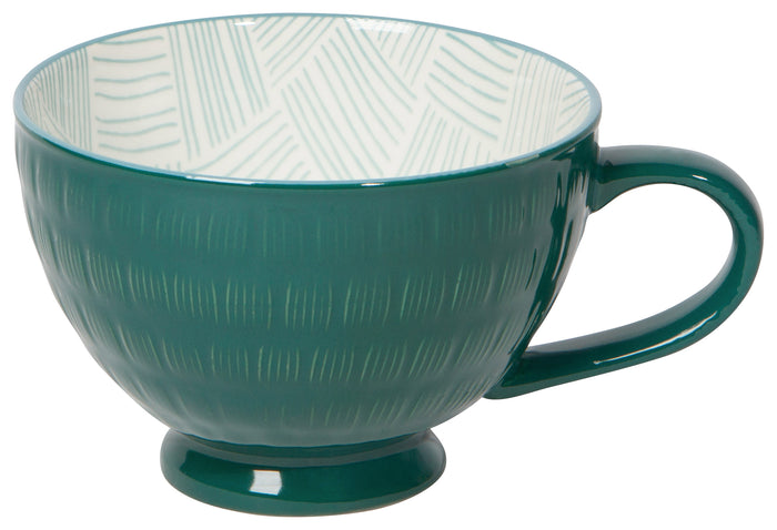 Danica Now Designs Stamped Latte Mug 14oz, Teal