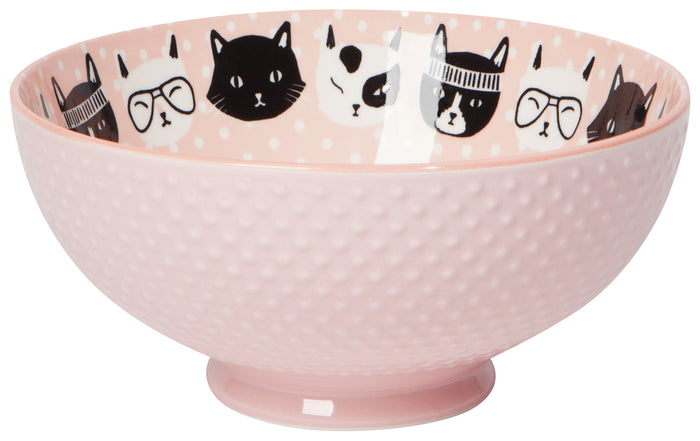Danica Jubilee Stamped Bowl 8 Inch, Feline Fine