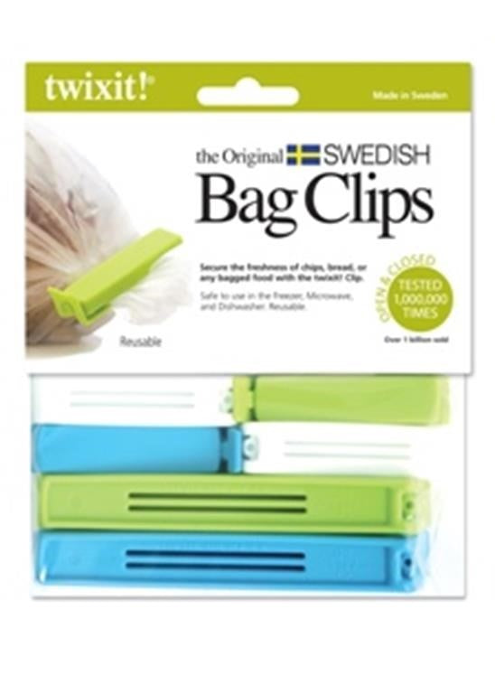 Twixit! The Original Swedish Bag Clips Set of 6