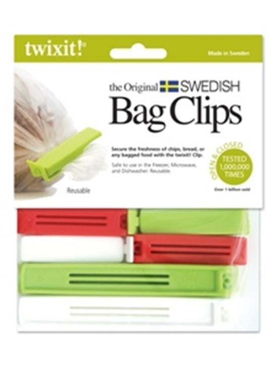 Twixit! The Original Swedish Bag Clips Set of 6