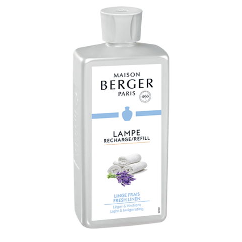 Maison Berger Lamp Fragrance Refill 500ml, Fresh Linen