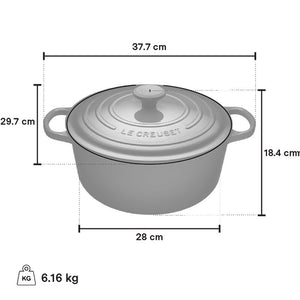 Le Creuset Round Dutch Oven 6.7L, Meringue