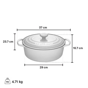 Le Creuset Oval Dutch Oven 4.7L, Meringue