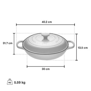 Le Creuset Braiser 3.5L, Meringue