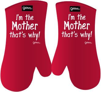 Grimm Oven Mitt Set, I'm the Mother