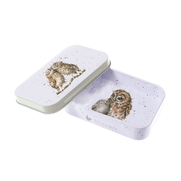 Wrendale Designs Mini Gift Tin, 'Birds of a Feather' Owls