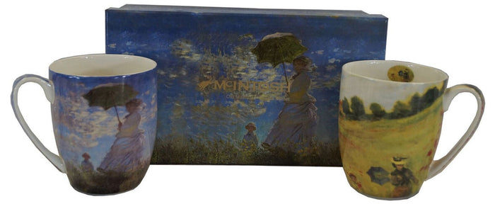 McIntosh Mug Pair, Monet Scenes with Women