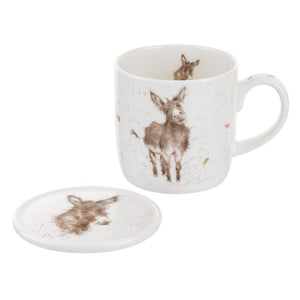 Wrendale Designs Mug & Coaster Set, 'Gentle Jack'