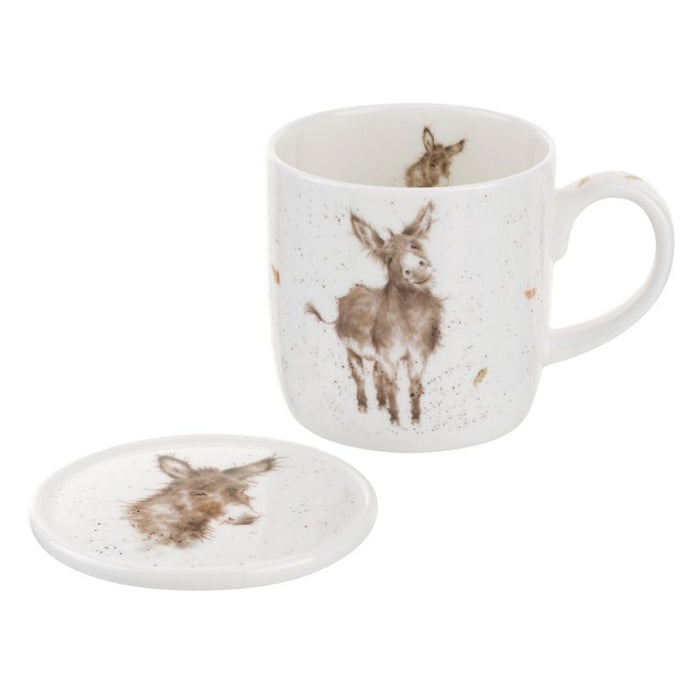 Wrendale Designs Mug & Coaster Set, 'Gentle Jack'