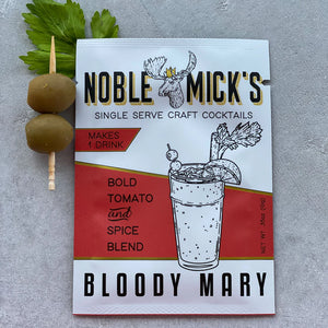 Noble Mick's Single Serve Craft Cocktail Drink Mix, Bloody Mary