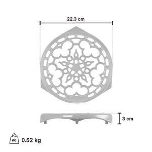 Le Creuset Deluxe Round Trivet, White