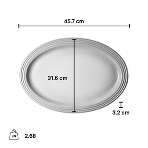 Le Creuset Classic Serving Platter, Meringue