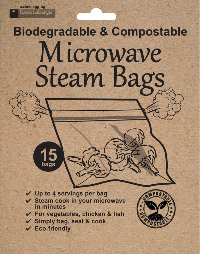 Toastabags Microwave Steam Bags Pack of 15