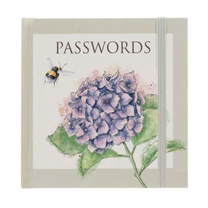 Wrendale Designs Password Book, 'Hydrangea'
